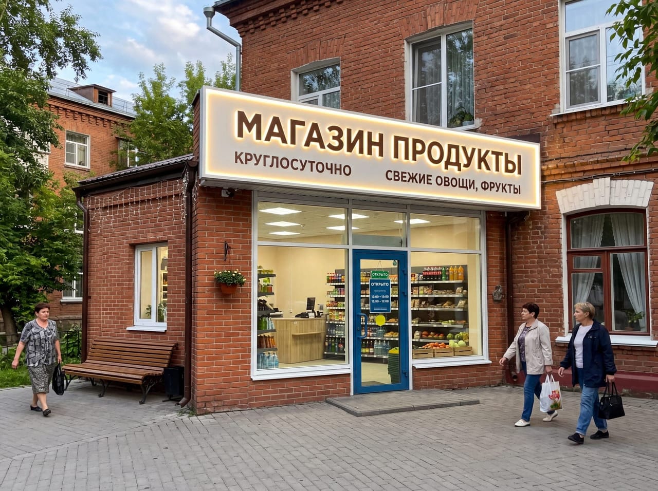 Магазин в Кировском районе Томска — согласование вывески под ключ