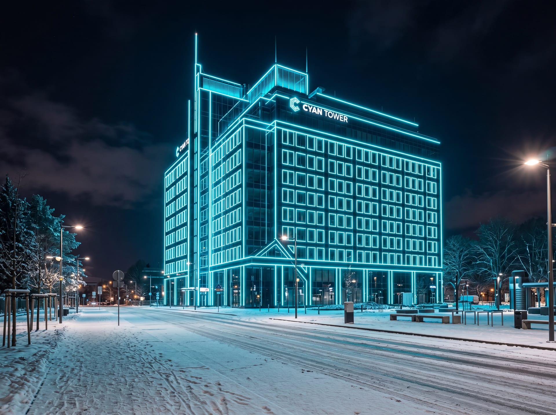Контурная подсветка неоном