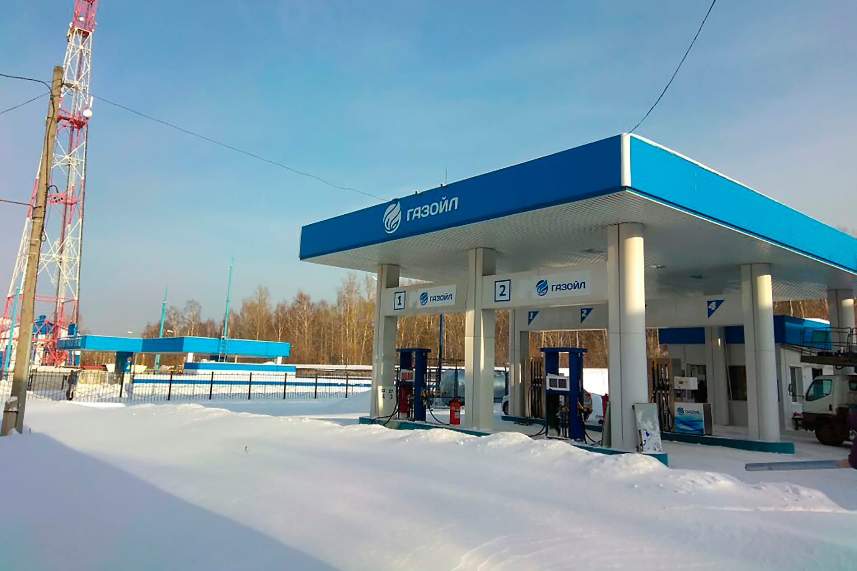 Оформление АЗС — производство в Томске