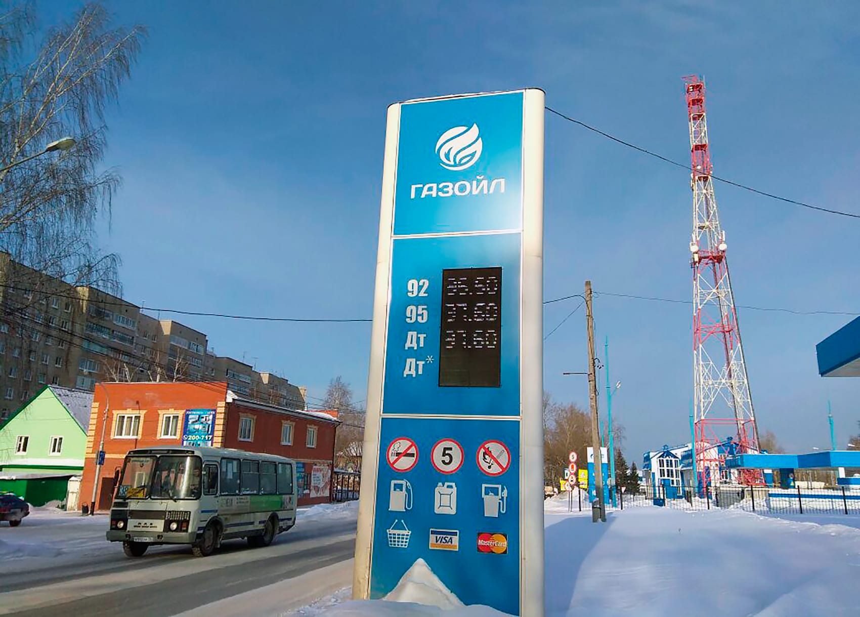 Оформление АЗС — производство в Томске