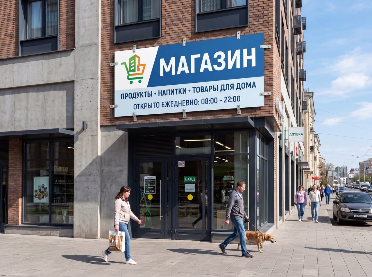 Плоские вывески
