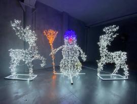 Изготовление объёмных световых фигур к празднику от гирлянды томск рф 
