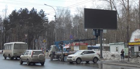 Новый digital-billboard появился в самом сердце студенческого Томска: на пр. Ленина, 2 у 10 корпуса ТПУ